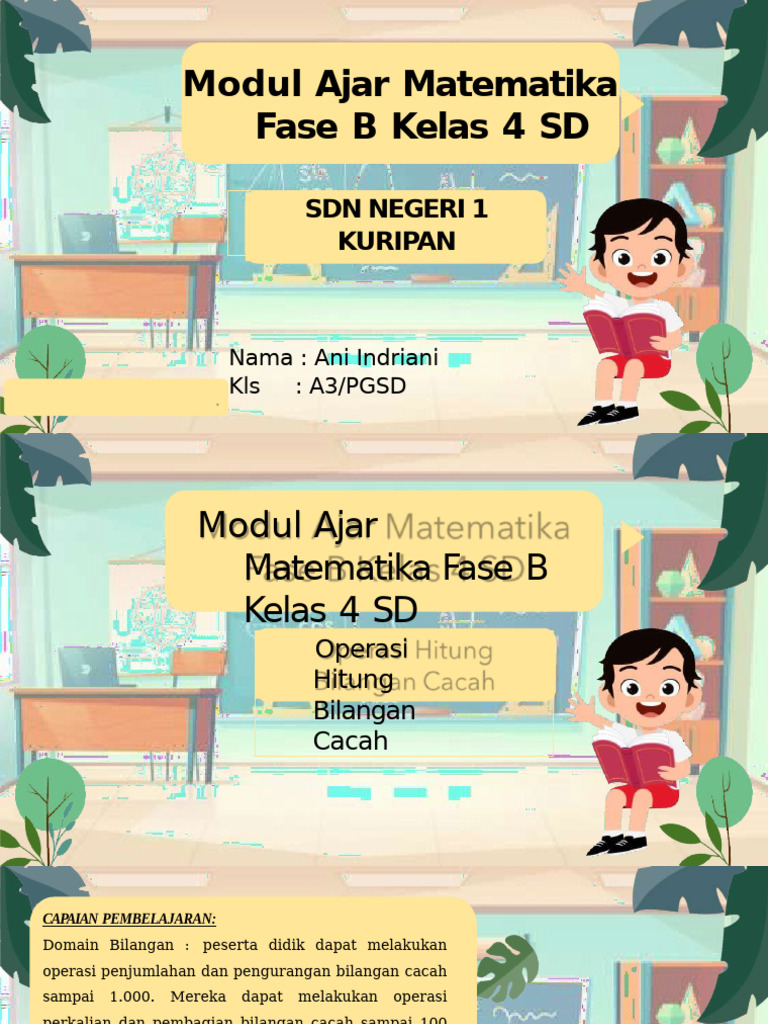 Modul Ajar Matematika Kelas 4 SD | PDF
