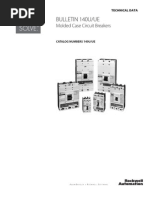 Bulletin 140U/Ue: Molded Case Circuit Breakers