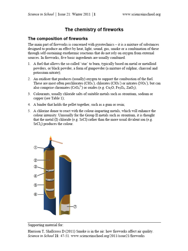 Issue21 Fireworks BGD | PDF | Particulates | Potassium