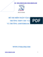 Tuyen Tap de Thi Vao Lop 10 Truong Hanoi-AMSva Chu Van an -LoiGiail