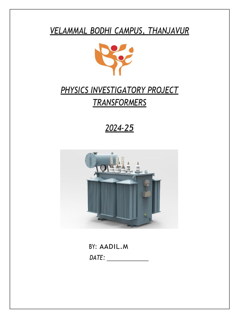 Physics Project on Transformers 2024-25 | PDF | Transformer | Inductor