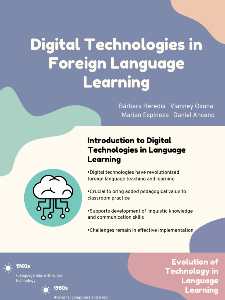 Digital Technologies in Foreign Language Learning | PDF | Language ...