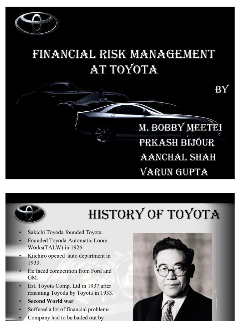 toyota risk management case study