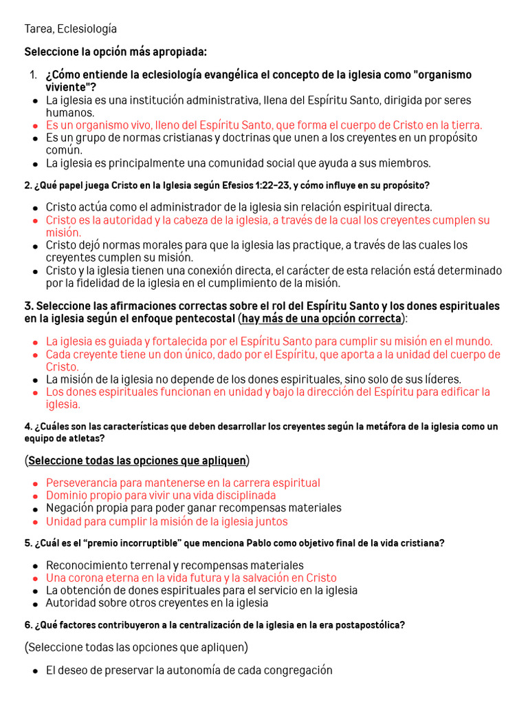 Eclesiología y el Rol de Cristo en la Iglesia | PDF | Iglesia cristiana ...
