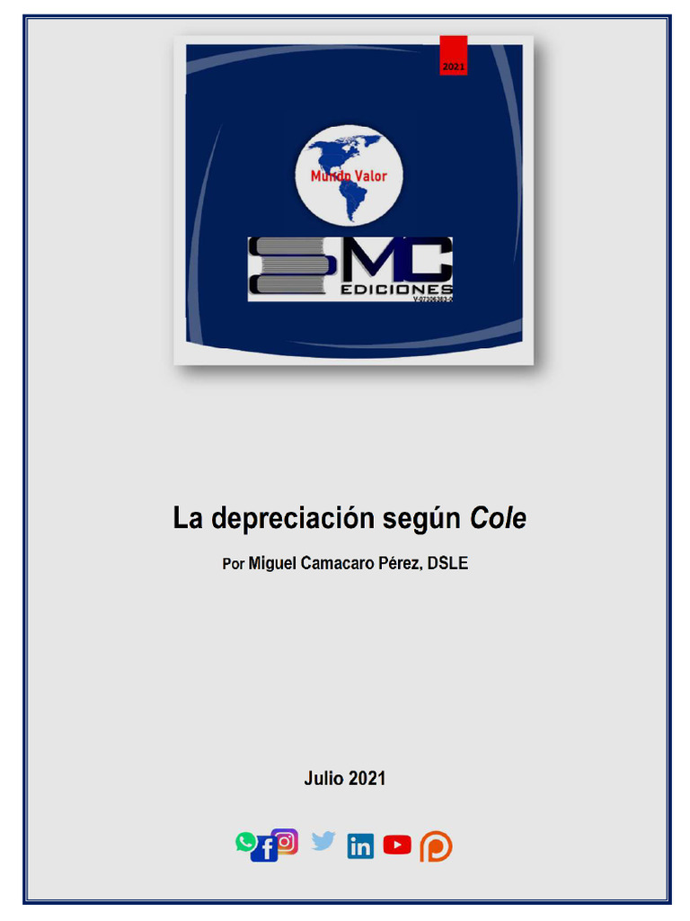 Depreciación: Método de Cole y su Historia | PDF | Impuestos | Impuesto ...