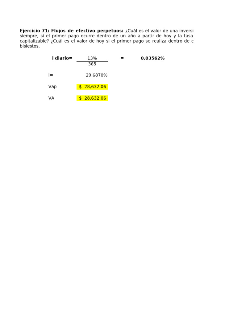 Cálculo de Anualidades y Flujos de Efectivo | PDF | Economias