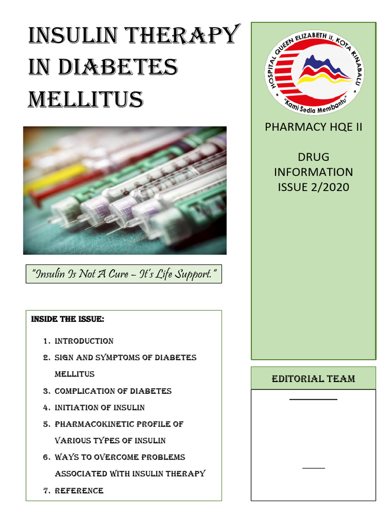 Insulin Therapy in Diabetes Management | PDF | Hypoglycemia | Diabetes