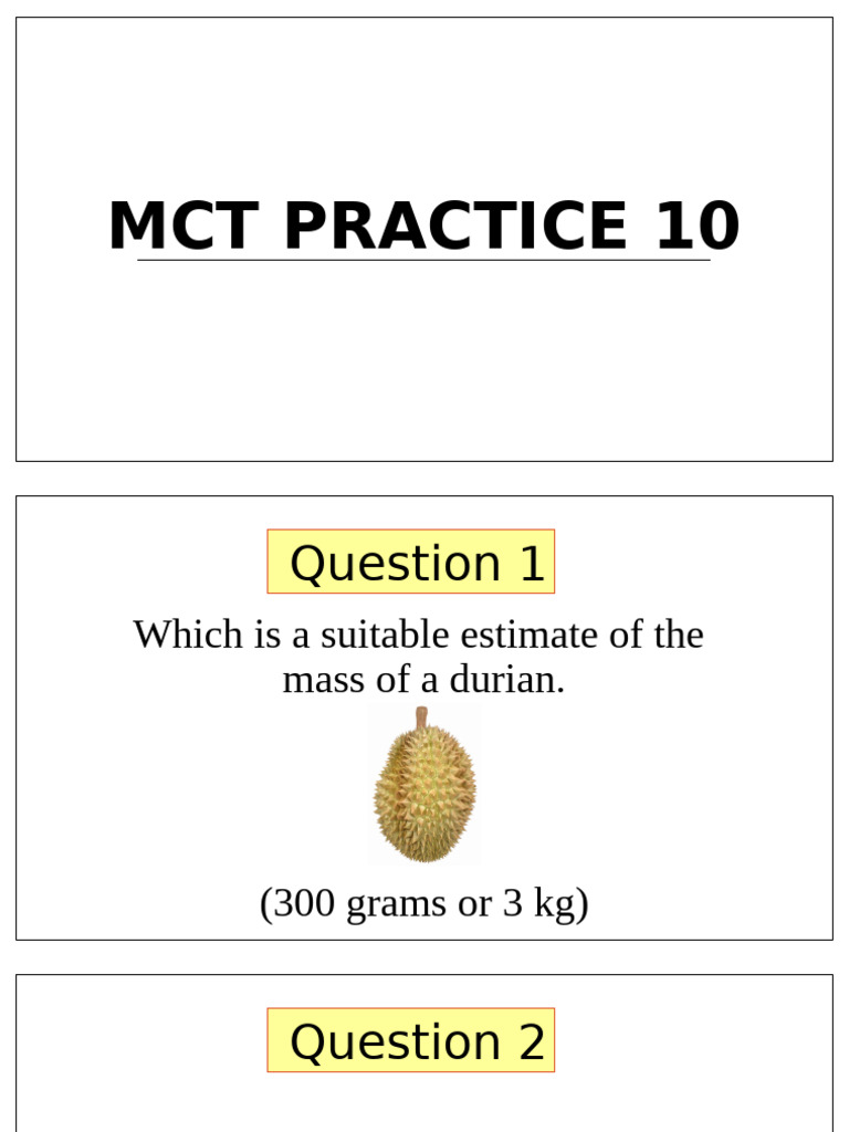 MCT Practice Questions Overview | PDF | Triangle | Euclidean Plane Geometry