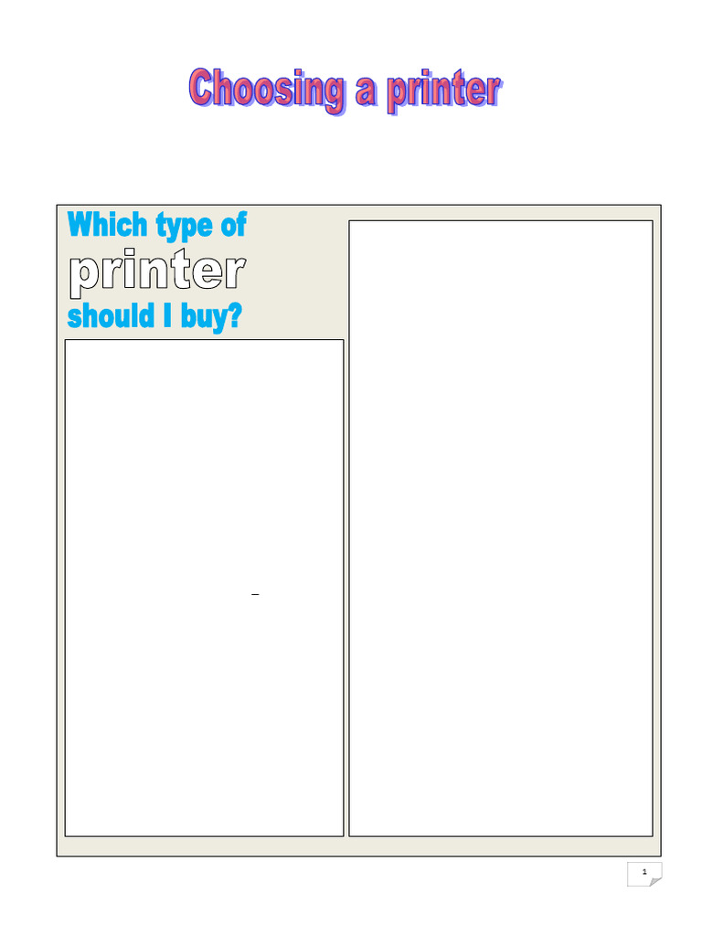 Dot Matrix vs. Laser Printers Explained | PDF | Printer (Computing ...