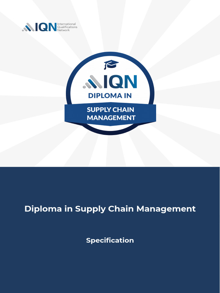 Supply Chain Management Diploma Guide | PDF | Supply Chain | Supply ...