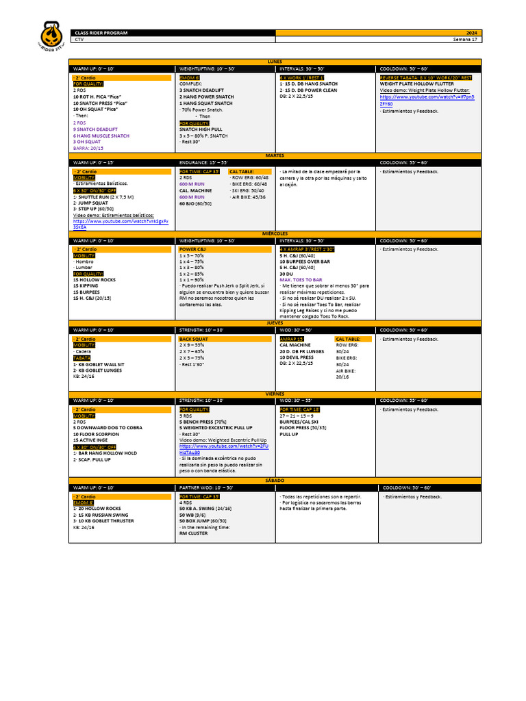 2024 Class Rider Program Overview | PDF