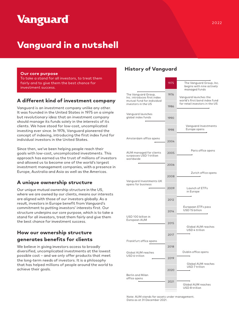 Vanguard in A Nutshell - Eu en | PDF | The Vanguard Group | Investments ...