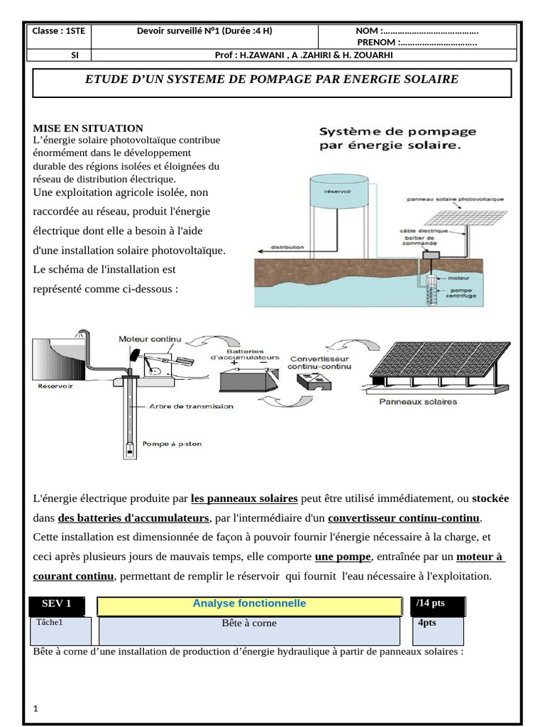Étude d'une installation solaire photovoltaïque | PDF | Énergie solaire ...