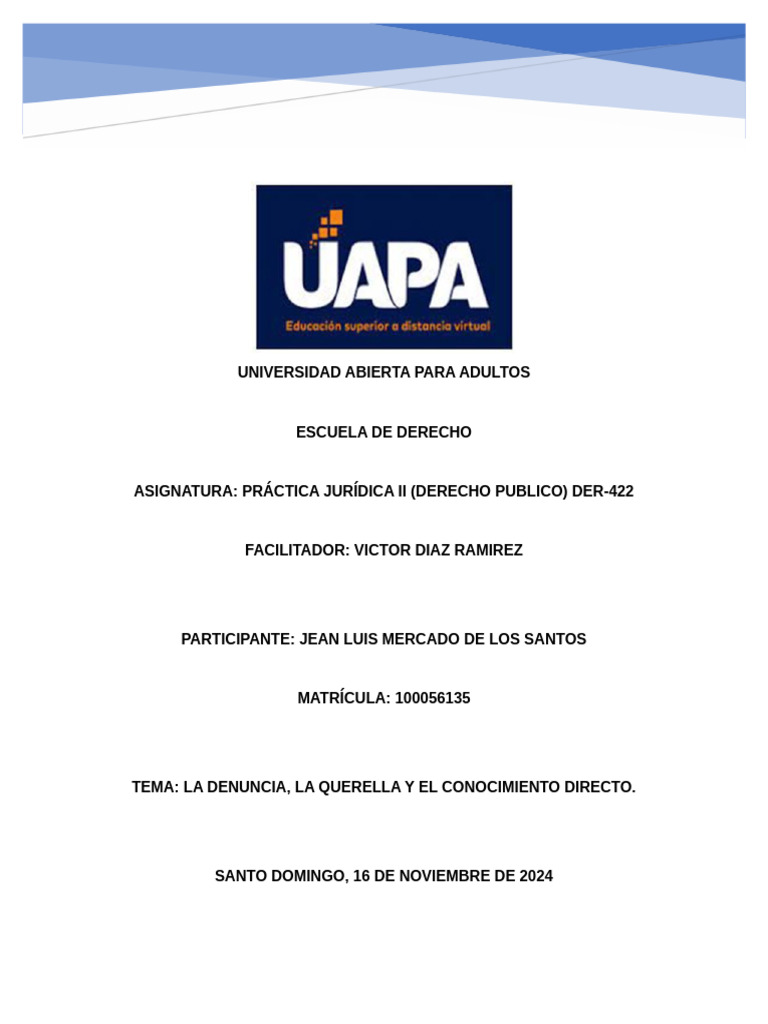 TAREA 2 Practica Juridica 2 | PDF | Queja | Judicaturas