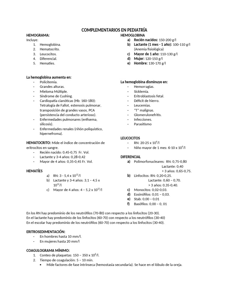 Complementarios en Pediatría-1 | PDF | Citocina | Célula T