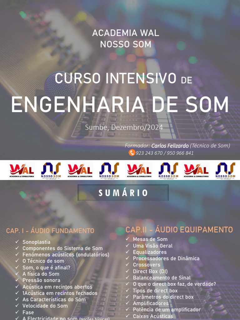 Curso Intensivo de Engenharia de Som | PDF | Som | Frequência