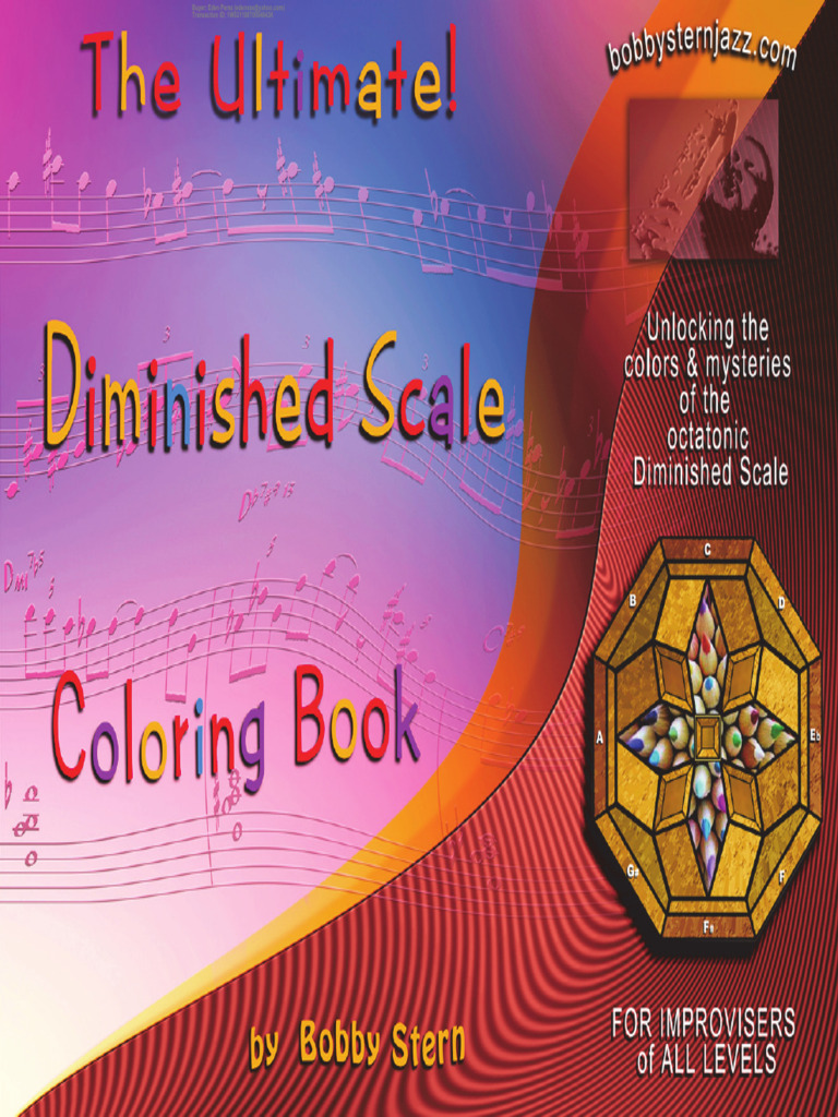 Diminished Scale Coloring Book Guide | PDF | Interval (Music) | Chord ...