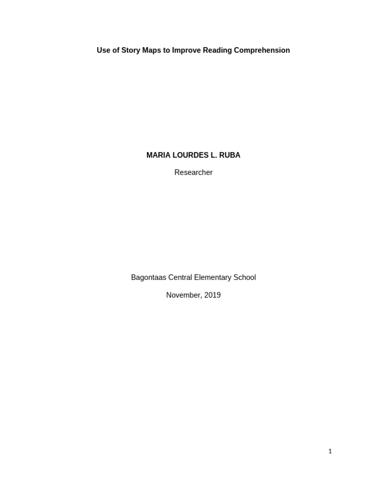 Story Maps Enhance Grade 6 Comprehension | PDF | Reading Comprehension ...