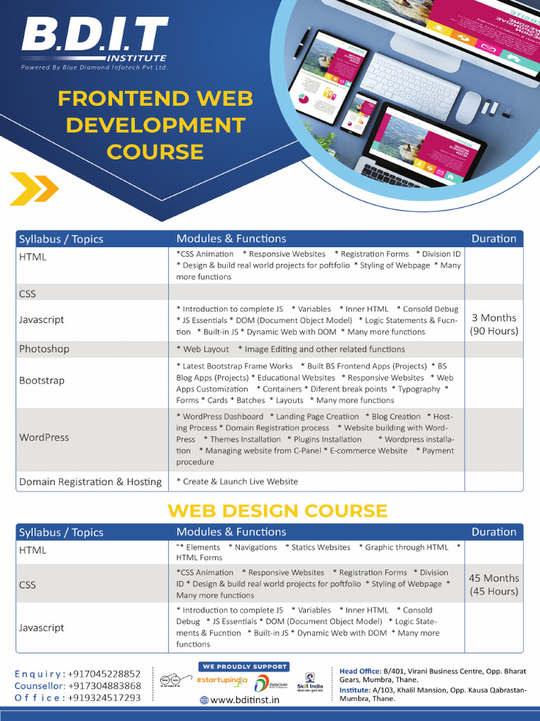 Frontend Web Design | PDF