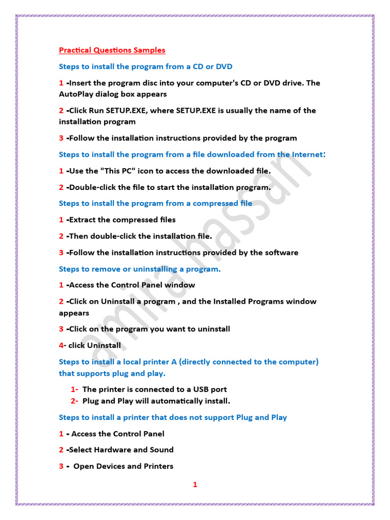 Installation and Setup Guide | PDF | Installation (Computer Programs ...