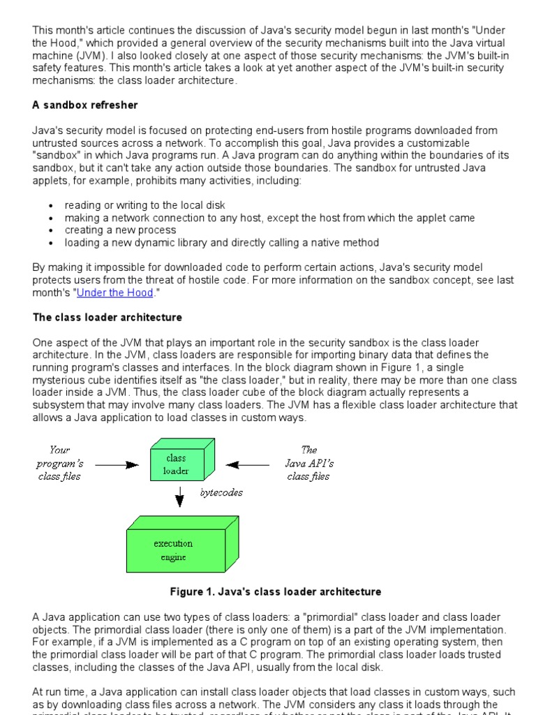 A Sandbox Refresher: Under The Hood | PDF | Java Virtual Machine ...