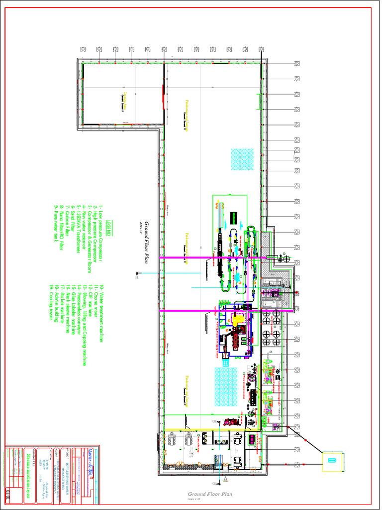 Ground Floor Plan for Water Factory | PDF | Environmental Engineering ...