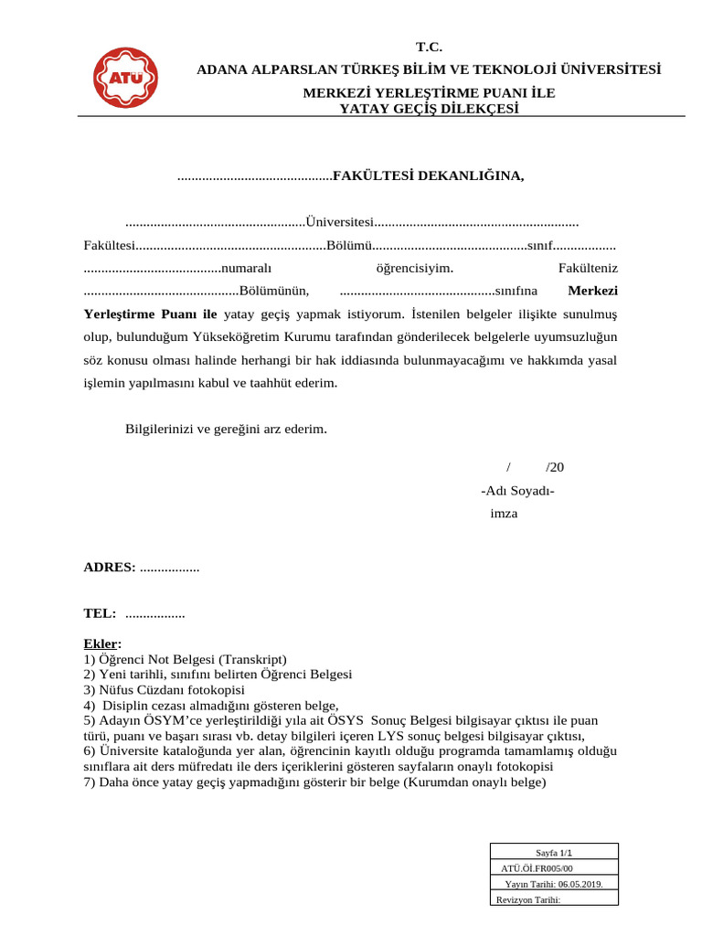Merkezi yatay GEÇİŞ NE ZAMAN yapılır
