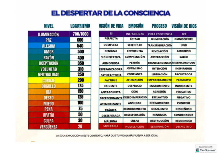 Niveles de Consciencia DR Hawkins | PDF