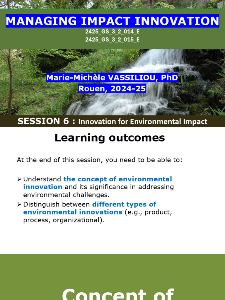 Environmental Innovation Management Guide | PDF | Efficient Energy Use ...