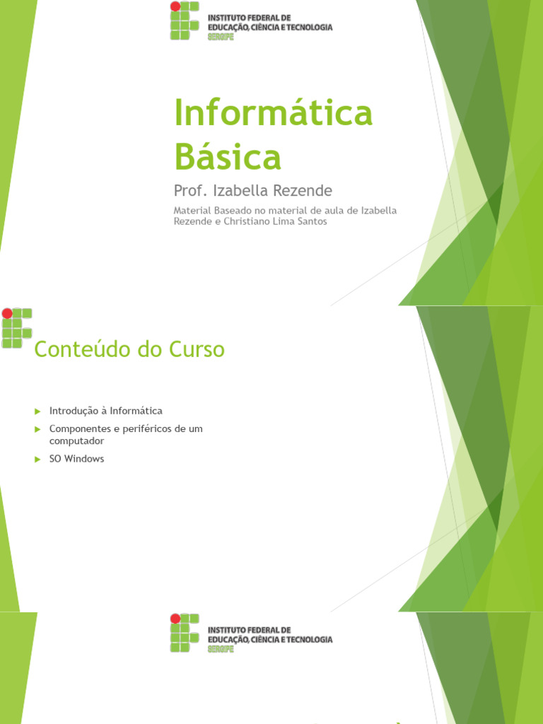 Introdução à Informática Básica | PDF | PCs (computadores ...