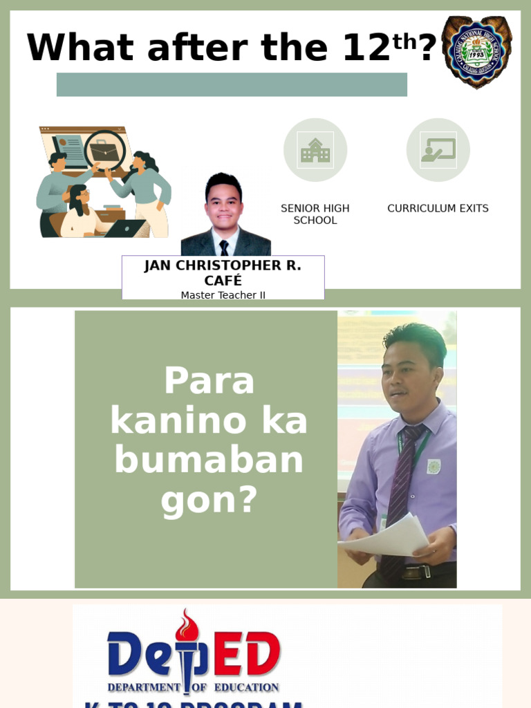 Senior High School Curriculum Exits | PDF | Curriculum | Educational Stages