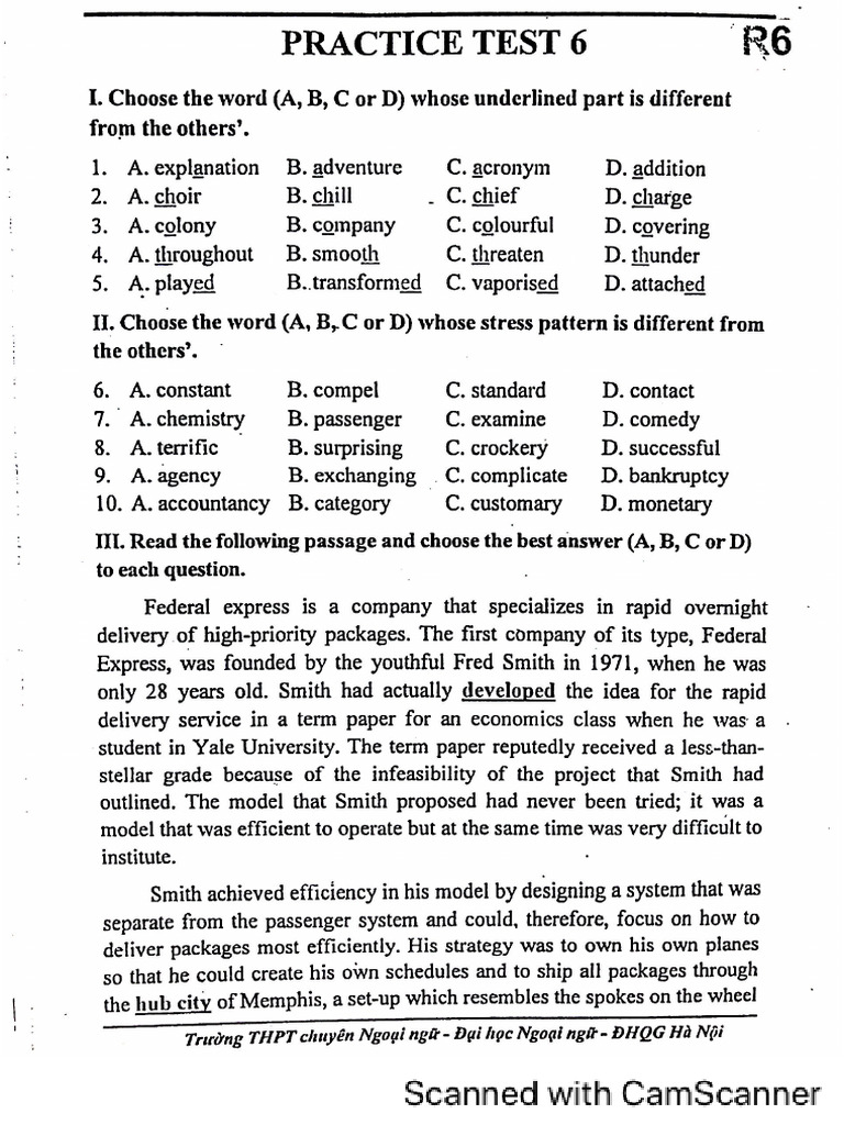 Practice Test r6 | PDF