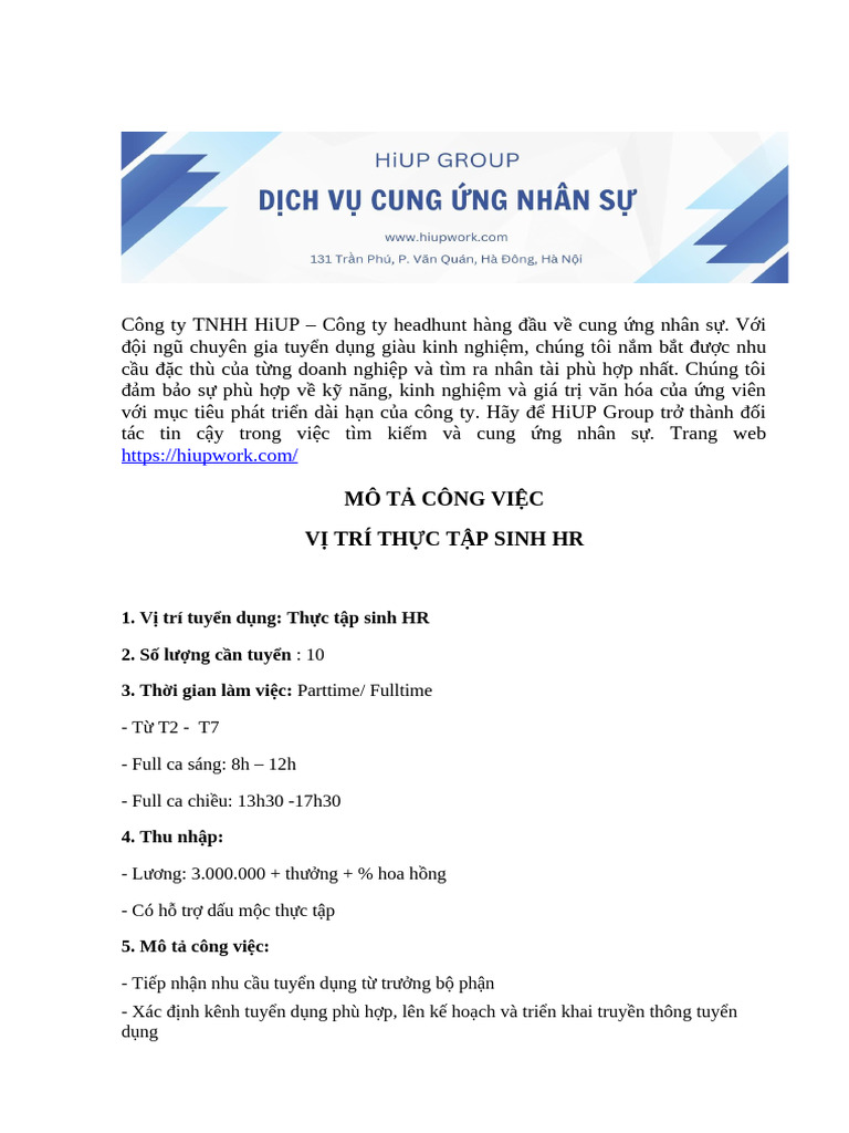 JD TTS HR Hiup | PDF