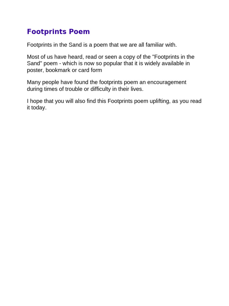 Footprints 2 | PDF