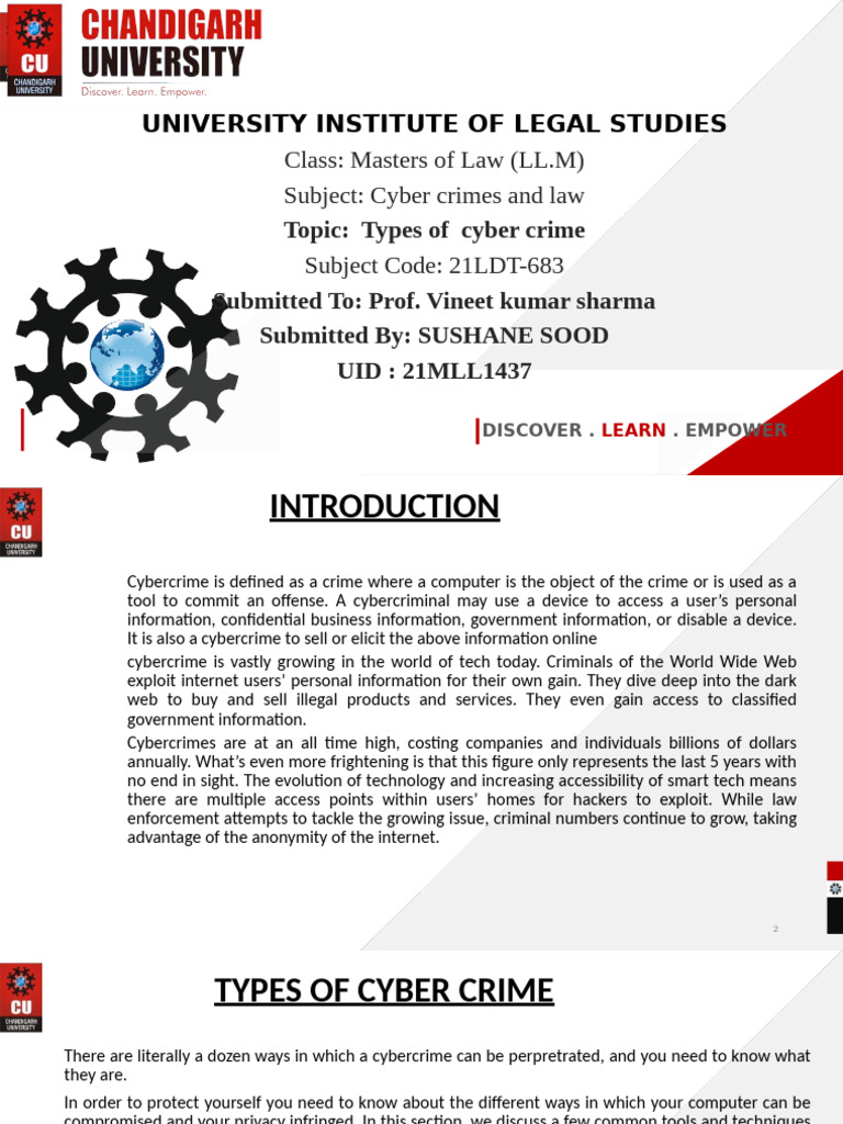 Types of Cyber Crimes Explained | PDF | Phishing | Malware