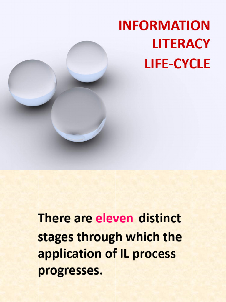 Information Literacy Life-Cycle Stages | PDF