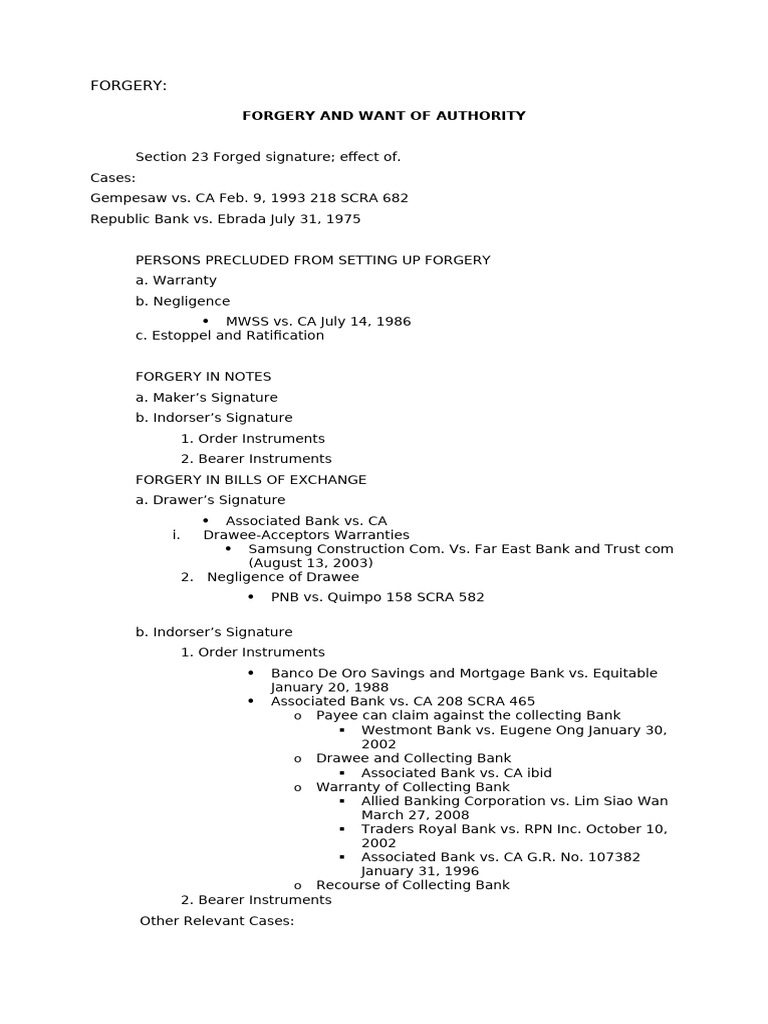 0F473397 5645 4385 BA6A 1416DB297387 6. Lecture Outline Forgery of an ...