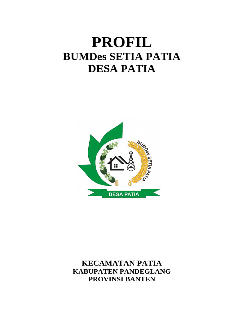 Profil Desa Patia, Pandeglang | PDF
