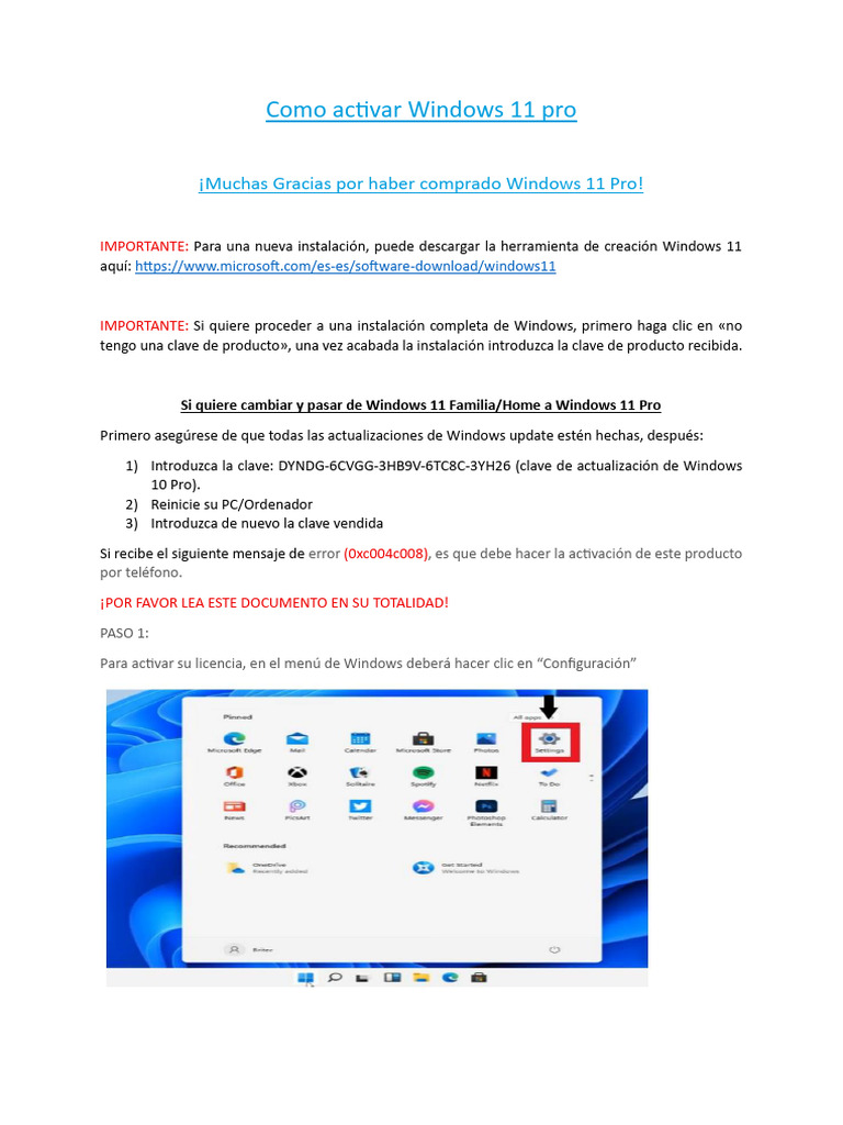 COMO ACTIVAR WINDOWS 11 visual data 8
