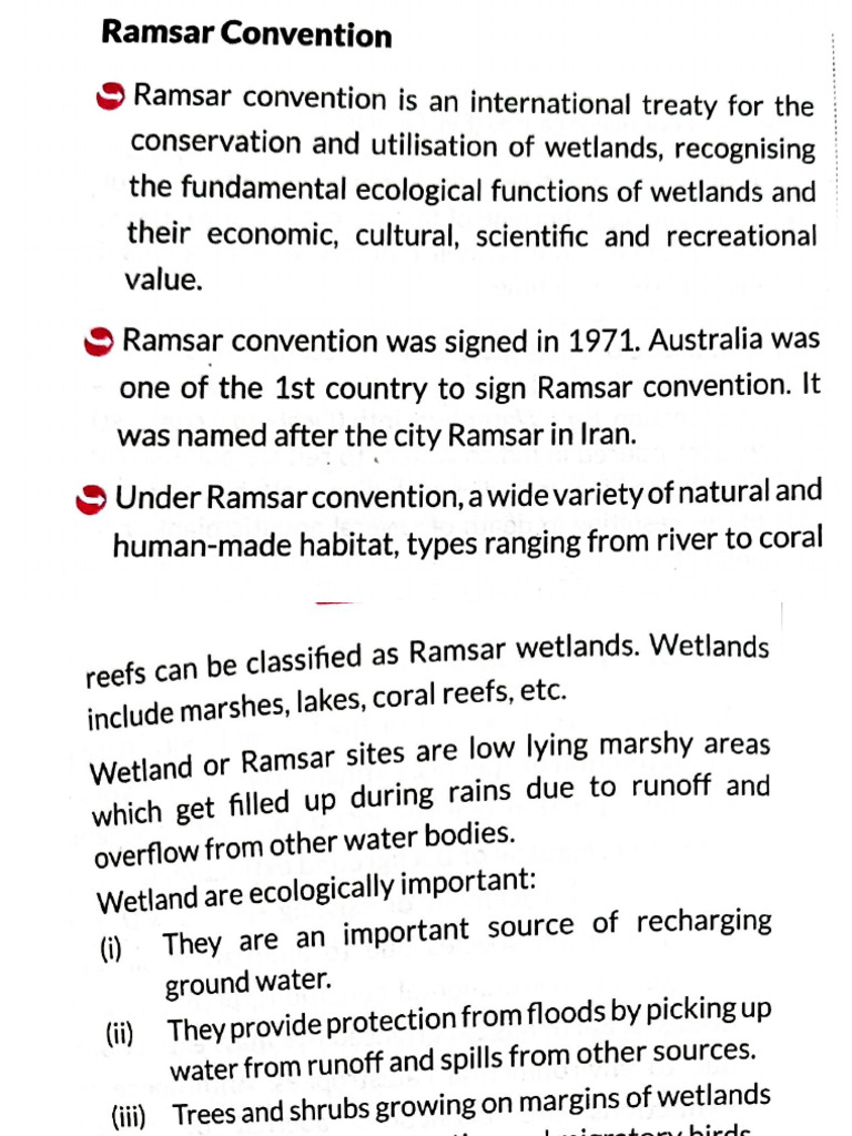 Ramsar Convention | PDF