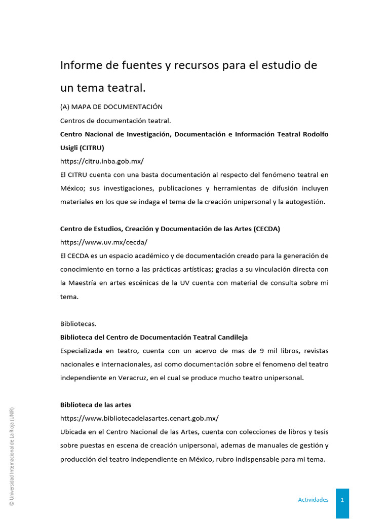 Fuestes y Recursos | PDF