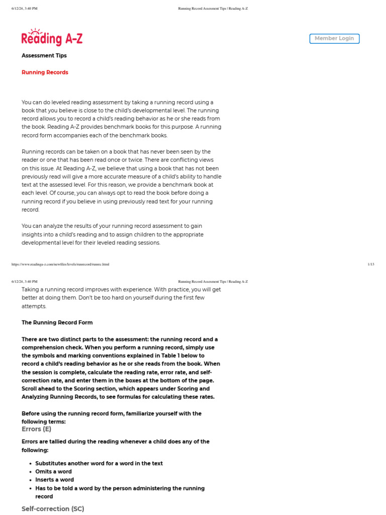 Reading A Z Pdf