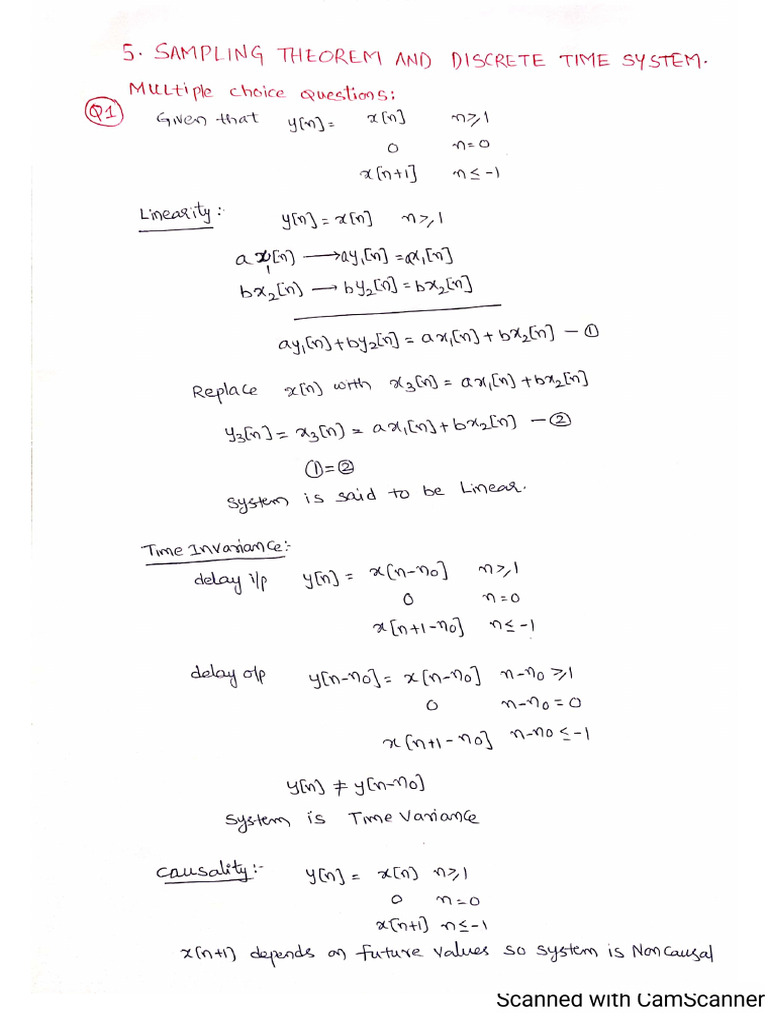 5. Sampling and Discrete time system | PDF