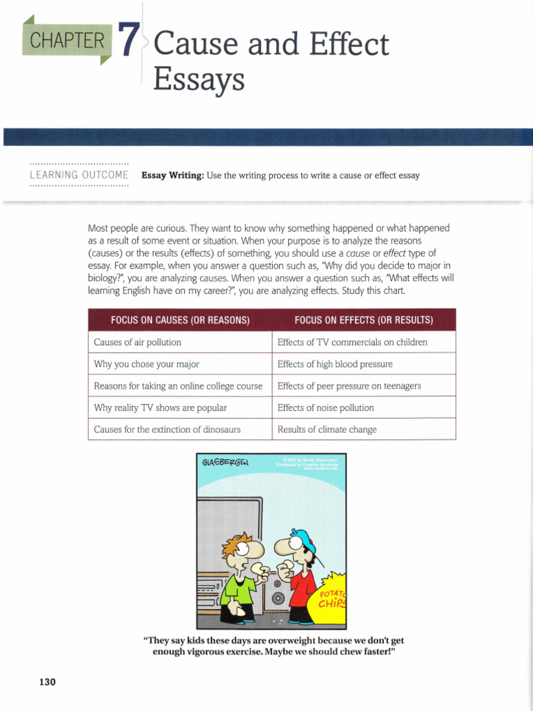 Cause and Effect Essay Writing Guide | PDF