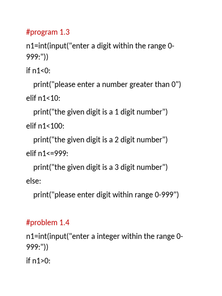 Class 12 Python Revision Tour (All Programs) | PDF | Computer Programming