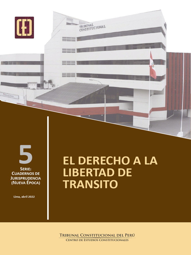 Derecho Libertad Transito TC LPDerecho | PDF | Habeas corpus | Convenio ...