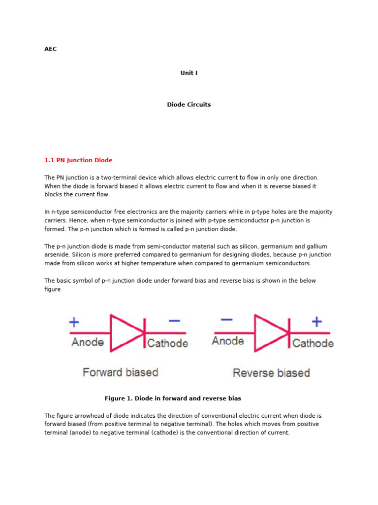 AEC 2 | PDF | P–N Junction | Rectifier