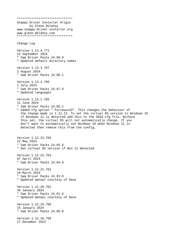 Change Log | PDF | Software | Computing