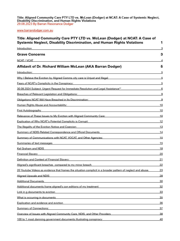 Final Letter Ncat and Aligned | PDF | Lease | Disability