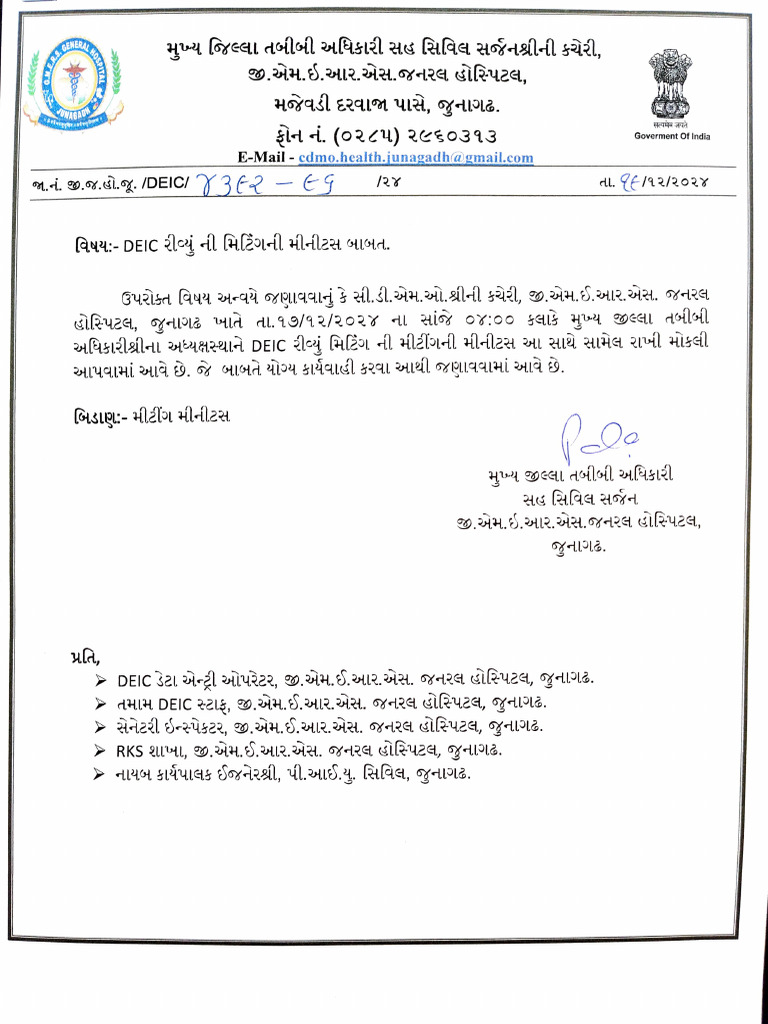 DEIC Review MOM 17 12 2024 | PDF